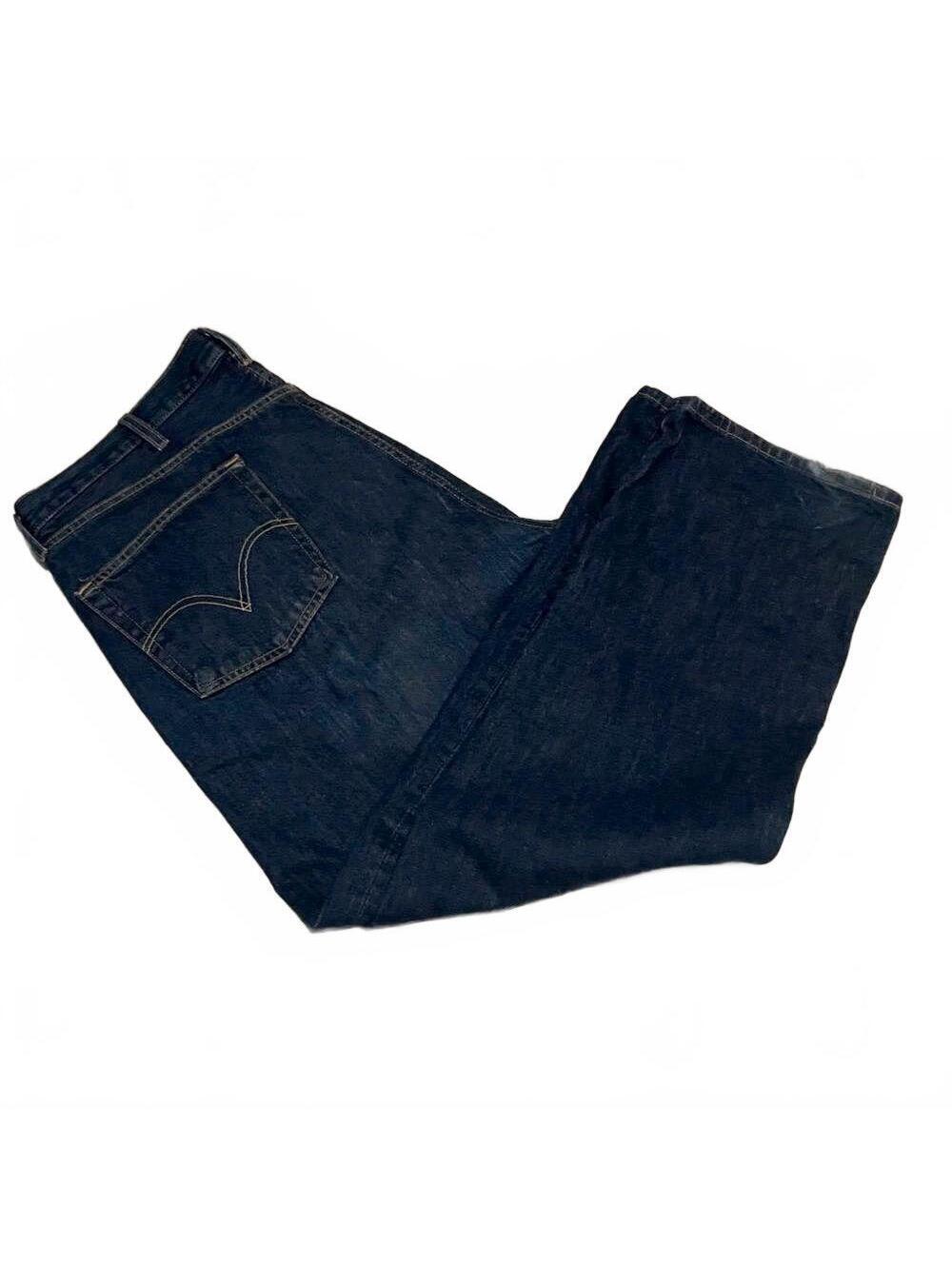 Vtg 90s Y2K Men Levi's 501 XX Button Fly Dark Wash Rigid Denim Straight Jean 42 - Picture 3 of 12